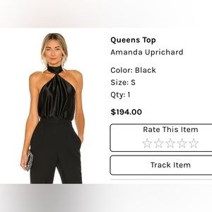 Queens Black top Amanda Uprichard